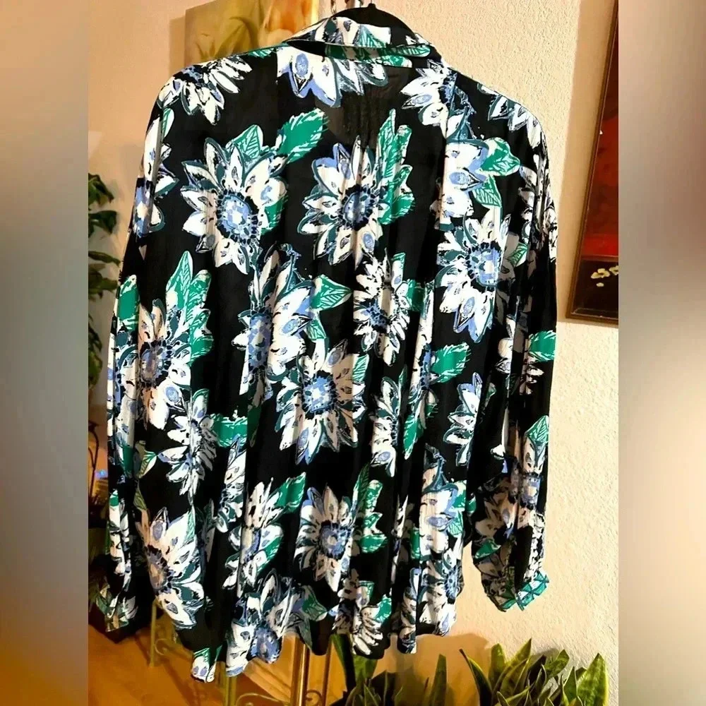 Free People floral button down shirt size S